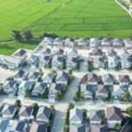 Ein Stadtteil aus der Vogelperspektive, wie hoch sind die Grundstückspreise?